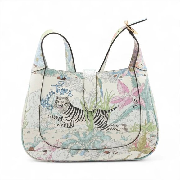 Gucci Jackie 1961 Leather Shoulder bag Multicolor 636709 - Picture 2 of 9